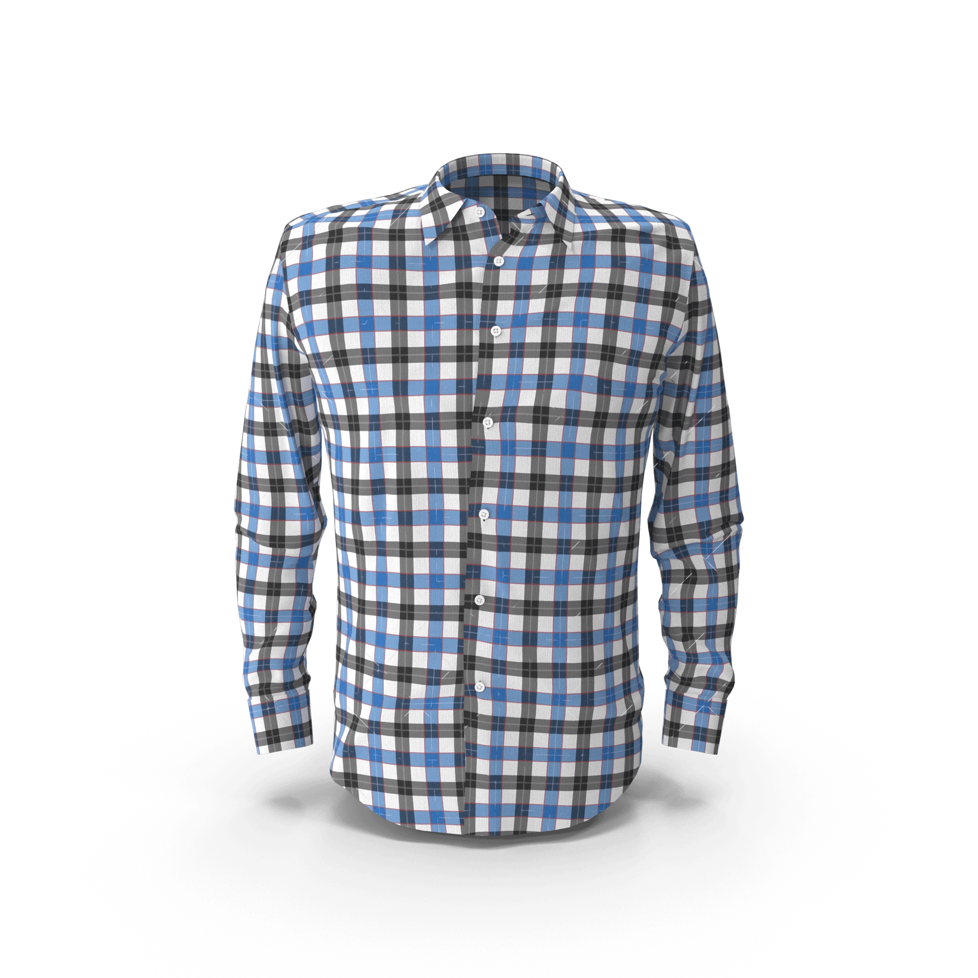 Blue & Black Check Shirt